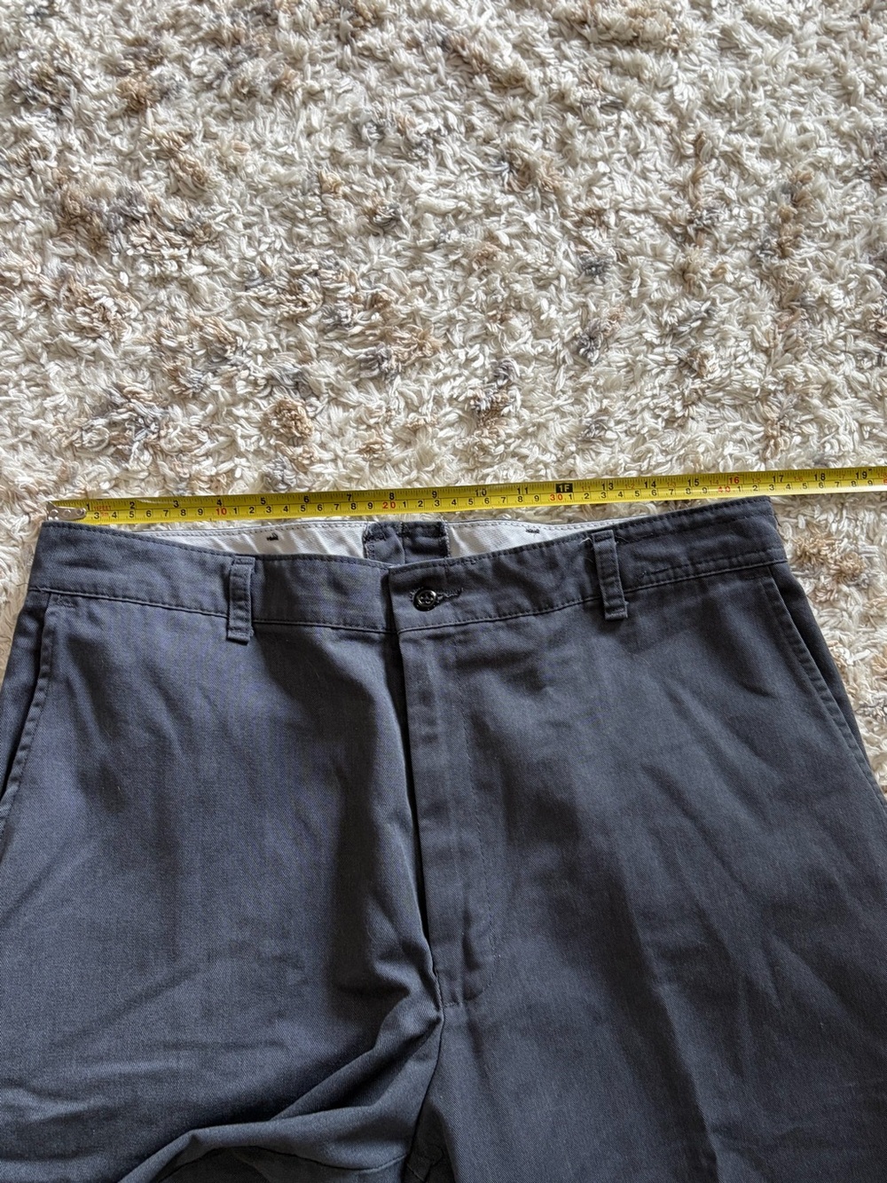 Men's Dark Gray Straight-Leg Chinos 36 x 28 - Picture 4 of 6